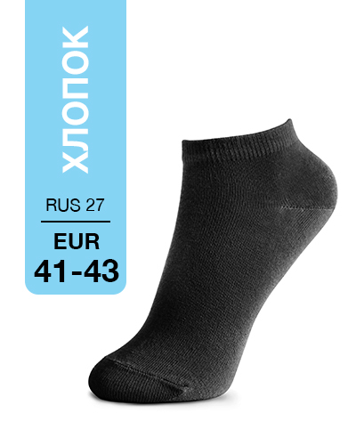 101 Mini. Носки Хлопок. RUS 27/EUR 41-43 (черные)