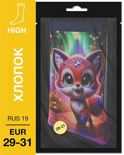 107 High. Носки детские Хлопок. K-10 RUS 19/EUR 29-31