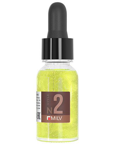 Сухое парфюмированное масло для ногтей с шиммером №2. 15 мл