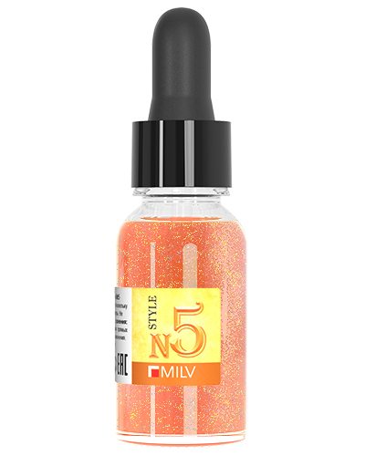 Сухое парфюмированное масло для ногтей с шиммером №5. 15 мл