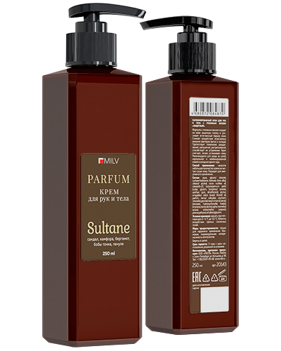 Парфюмированный крем для рук и тела с пчелиным воском "ЗАЩИТНЫЙ". SULTANE. 250 мл