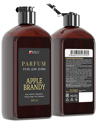 Парфюмированный гель для душа. APPLE BRANDY. 340 мл