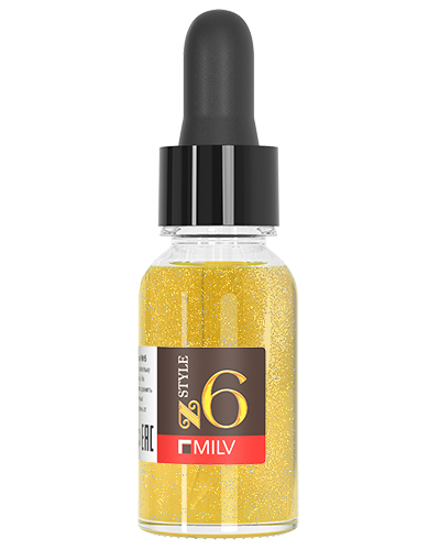 Сухое парфюмированное масло для ногтей с шиммером №6. 15 мл