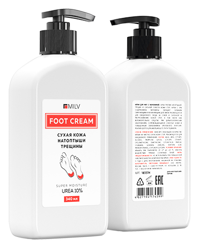 Крем для ног с мочевиной. 340 мл