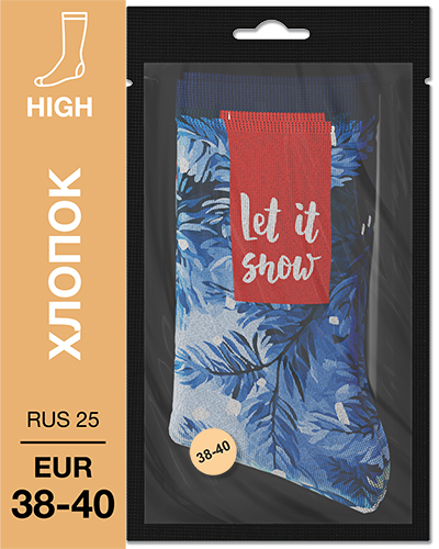 107 High. Носки Хлопок. N-02 RUS 25/EUR 38-40