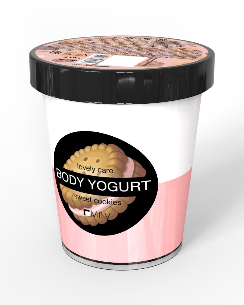 Крем-йогурт двухцветный "Печенье". 210 г