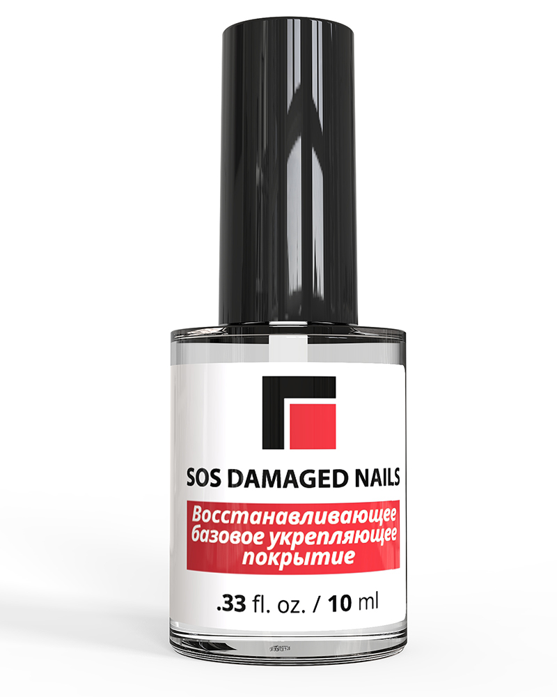 Средство для ногтей «SOS Damaged Nails» восстанавливающее  базовое укрепляющее  покрытие. 10 мл картинка