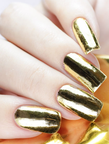 Фольга для дизайна ногтей золото 162,5 см².