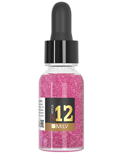 Сухое парфюмированное масло для ногтей с шиммером №12. 15 мл