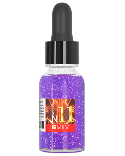 Сухое парфюмированное масло для ногтей с шиммером №11. 15 мл