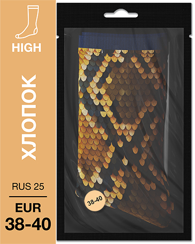 107 High. Носки Хлопок. M-02 RUS 25/EUR 38-40