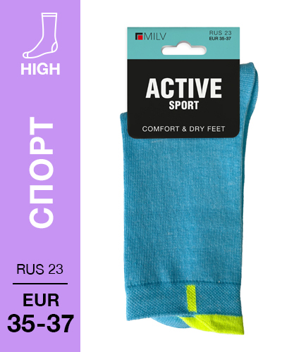 403 High. Носки Спорт. RUS 23/EUR 35-37 (голубые)