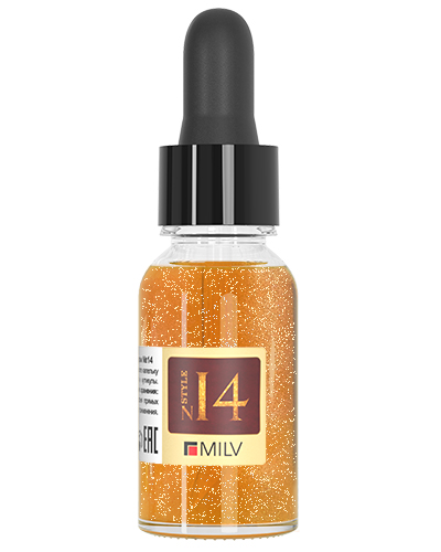Сухое парфюмированное масло для ногтей с шиммером №14. 15 мл