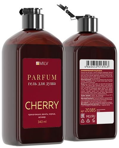 Парфюмированный гель для душа. CHERRY. 340 мл
