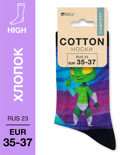 104 High. Носки Хлопок. J 21 RUS 23/EUR 35-37