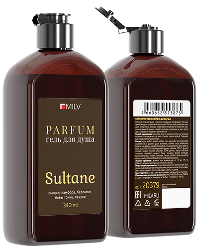 Парфюмированный гель для душа. SULTANE. 340 мл