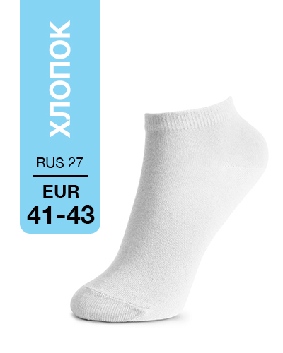 101 Mini. Носки Хлопок. RUS 27/EUR 41-43 (белые)