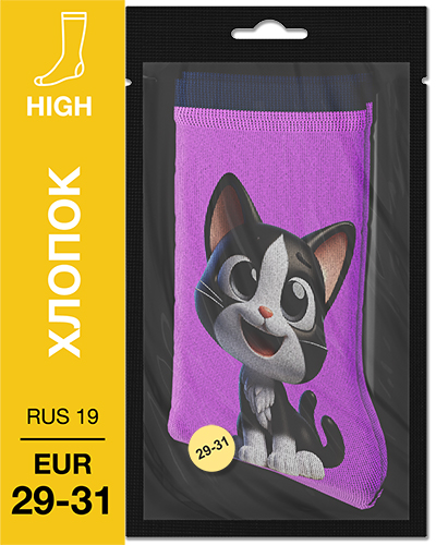 107 High. Носки детские Хлопок. K-12 RUS 19/EUR 29-31