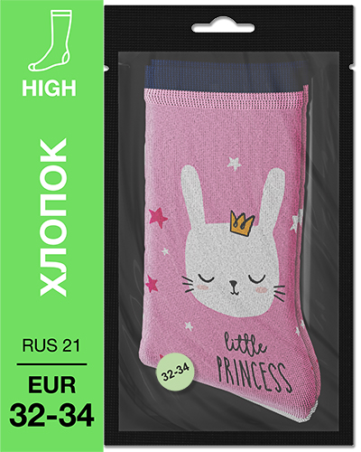 107 High. Носки детские Хлопок. K-13 RUS 21/EUR 32-34