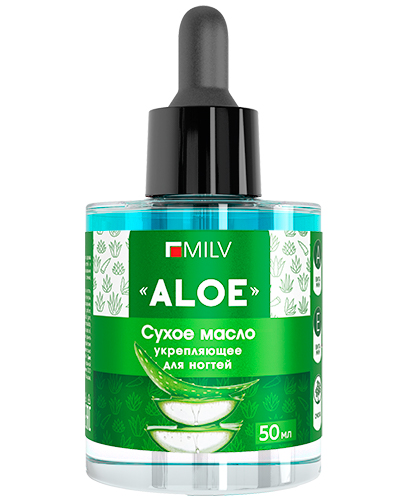 Средство для ногтей Сухое укрепляющее масло для ногтей "ALOE". 50 мл картинка