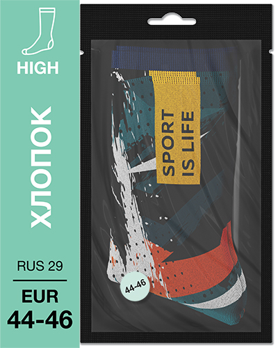 107 High. Носки Хлопок. S-02 RUS 29/EUR 44-46