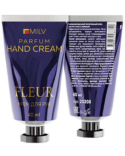 Парфюмированный питательный крем для рук и тела с живицей. Арт: 20208. 40 мл
