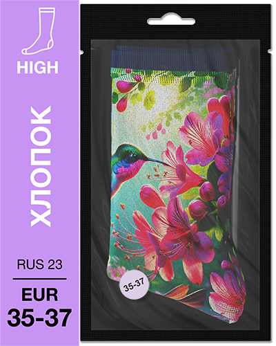 107 High. Носки Хлопок. M-08 RUS 23/EUR 35-37
